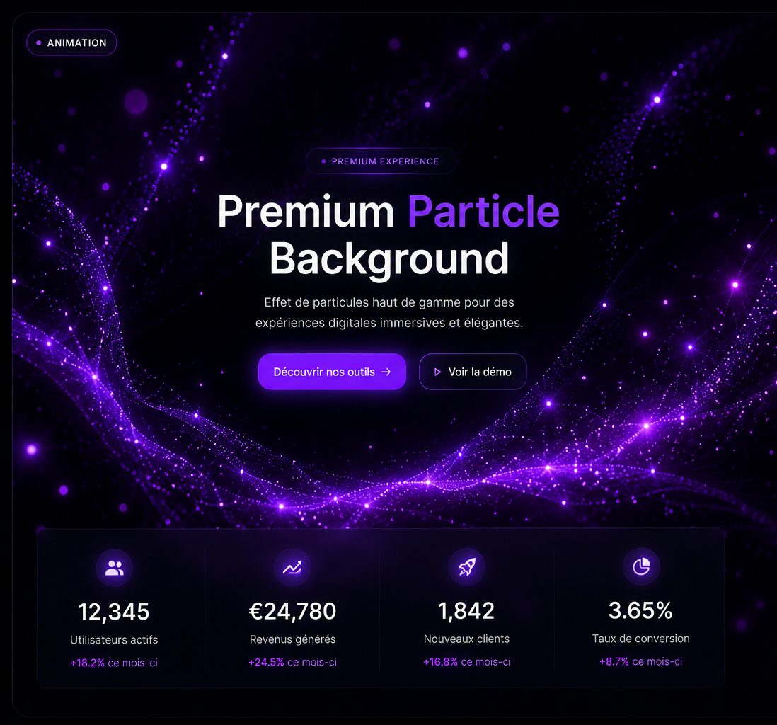 Premium Particle Background